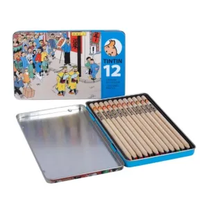 Boîte de Crayons de Couleurs Lotus Bleu