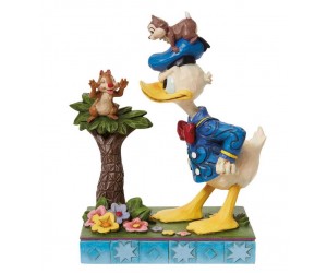 Donald avec Tic et Tac Jim Shore Disney Tradition