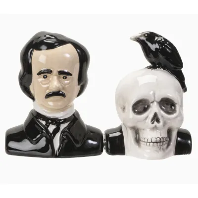 Edgar Allan Poe Salière Poivrière