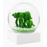 Mosaiculture Éléphants CoolSnowGlobes Boule à Neige