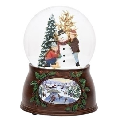 Childs Decorating Snowman Musical Snowglobe