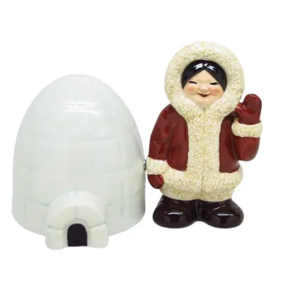 Inuit et Igloo Salière Poivrière