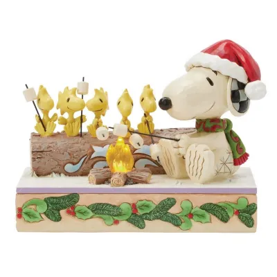 Snoopy et Woodstock Feu de Camp Peanuts Jim Shore