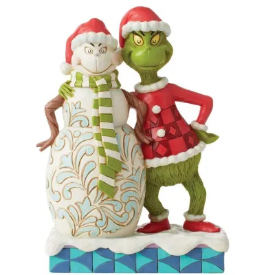Grinch et Bonhomme de Neige Dr. Seuss Jim Shore