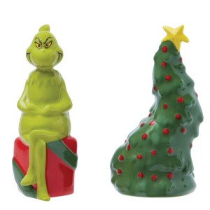 Grinch and Christmas Tree Salt and Pepper