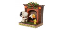 Roasting Marshmallow Fireplace Snoopy Jim Shore