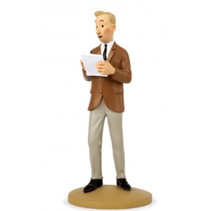 Hergé Reporter Figurine Tintin en Résine