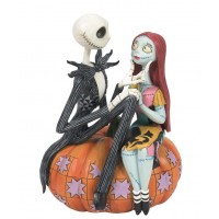 Jack and Sally Pumpkin  Jim Shore Disney Tradition