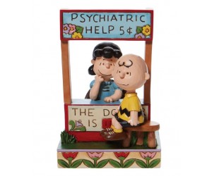 Kiosque Psychiatrique Lucy et Charlie Brown Jim Shore Peanuts