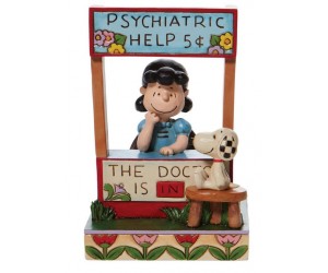 Kiosque Psychiatrique Lucy et Snoopy  Jim Shore Peanuts