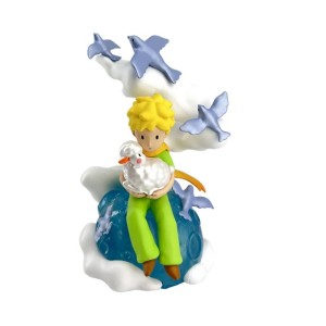 Figurine Le Petit Prince et le Mouton sur la Planète