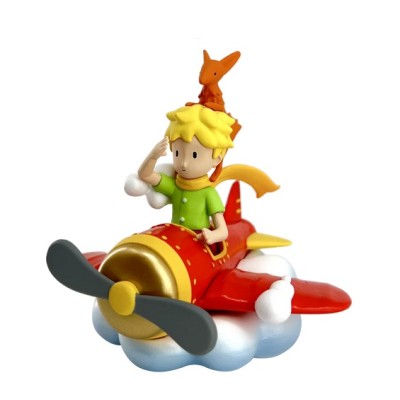Figurine Le Petit Prince et le Renard en Avion