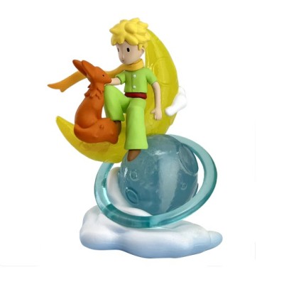 Figurine Le Petit Prince et le Renard sur la Lune