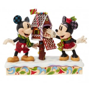 Mickey et Minnie Lettre au Père Noël Jim Shore Disney Tradition