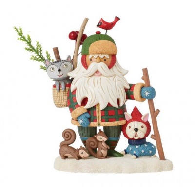 Linda Solovic Santa Claus Woodsy Walking Santa