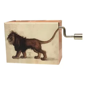 Arabesque Debussy - Lion Albrecht Dürer #219 Handcrank Music Box