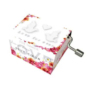 Wedding March Mendelssohn - Doves #319 Hand Crank Music Box