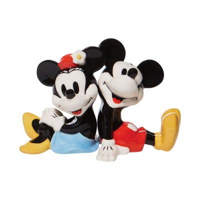 Mickey and Minnie Back to Back Salt and Pepper Shakers