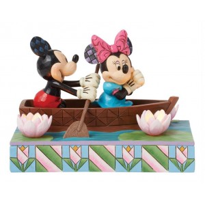 Mickey and Minnie Love Rowboat Disney Tradition Jim Shore