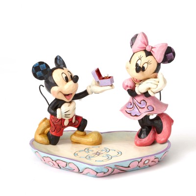 Mickey and Minnie Marriage Proposal - Disney Tradition Jim Shore