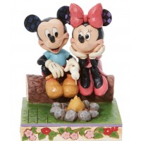 Mickey et Minnie Feu de Camp  Jim Shore Disney Tradition