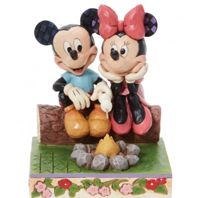Mickey and Minnie Campfire Jim Shore Disney Tradition