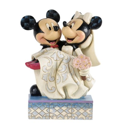 Mickey et Minnie Mariage Jim Shore Disney Tradition