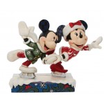 Mickey et Minnie Patineurs Jim Shore Disney Tradition