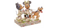 Mickey, Minnie et Pluto Jim Shore Disney Tradition