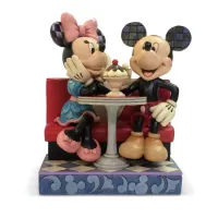 Mickey and Minnie Soda Shop Disney Tradition Jim Shore