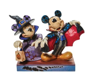 Mickey Vampire avec Minnie Sorcière Jim Shore Disney Tradition