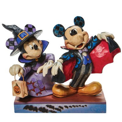 Mickey Vampire and Minnie Witch Jim Shore Disney Tradition