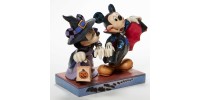 Mickey Vampire and Minnie Witch Jim Shore Disney Tradition