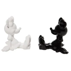 Minnie Noir et Blanc Salière Poivrière 