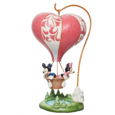 Mickey et Minnie en Montgolfière Jim Shore Disney Tradition