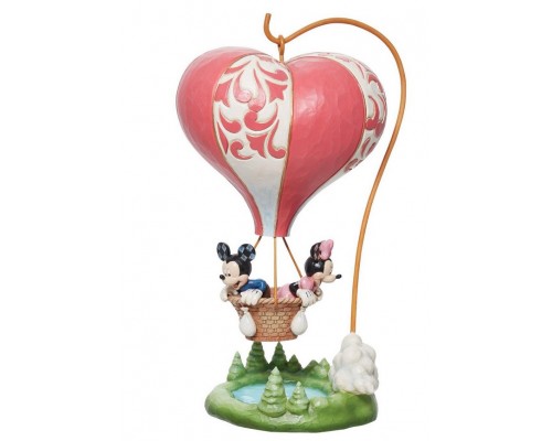 Mickey et Minnie en Montgolfière Jim Shore Disney Tradition