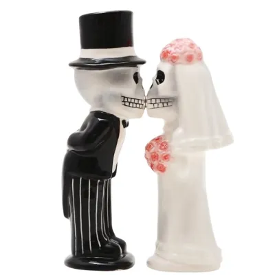 Married Skeletons Salt and Pepper Shakers