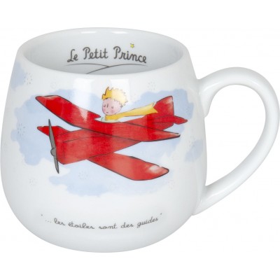 Round Mug The Little Prince on Plane
