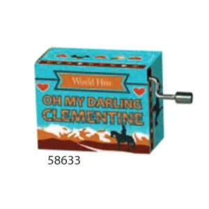 Oh My Darling Clementine Hand Crank Music Box