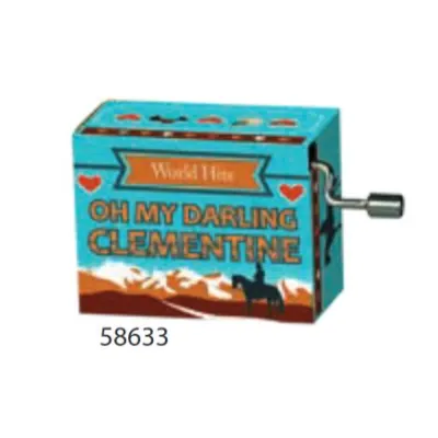 Oh My Darling Clementine Hand Crank Music Box
