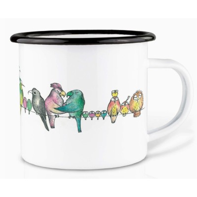Oiseaux Variés Tasse Camping Ligarti