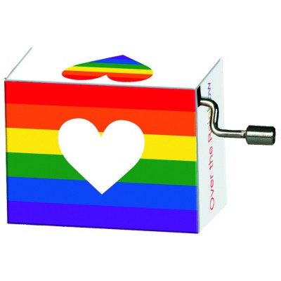 Over the Rainbow Heart #299 - Hand Crank Music Box