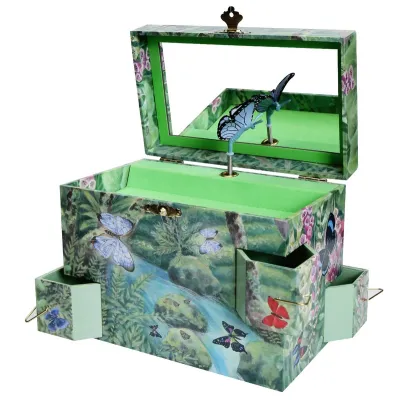 Butterflies Musical Jewelry box