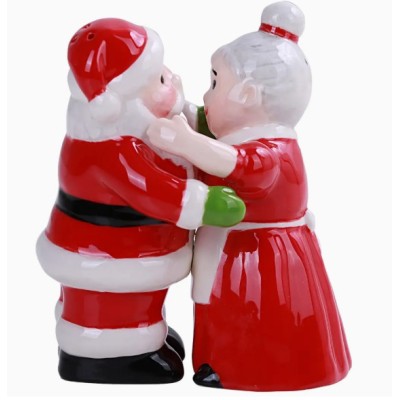 Père Noël et Mère Noël Salière Poivrière