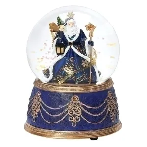 Blue Santa Claus Musical Waterglobe Blue Santa Claus Musical Waterglobe