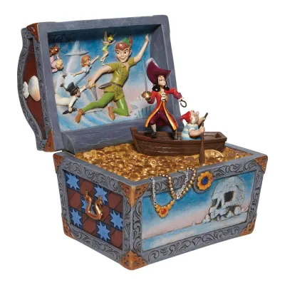 Peter Pan et le Coffre aux Trésors Jim Shore Disney Tradition Peter Pan et le Coffre aux Trésors Jim Shore Disney Tradition