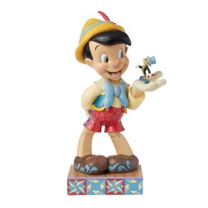 Pinocchio et Jiminy Grand Format Jim Shore Disney Tradition