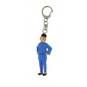 Tintin Blue Lotus Keyring