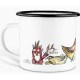 The Fake Fox and The Chickens Ligarti Camping Mug