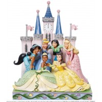 Les Princesses Devant le Château Jim Shore Disney Tradition